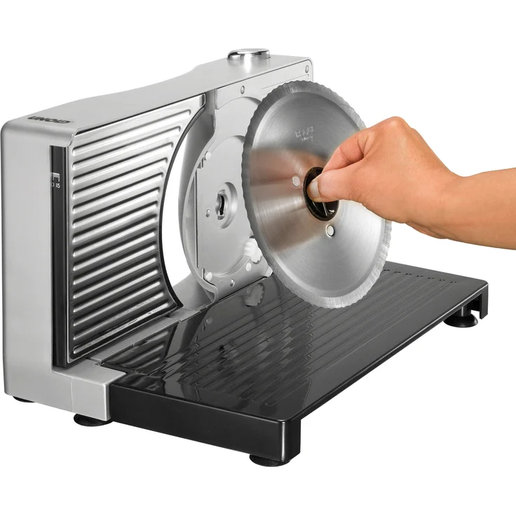 Unold 78856 Allesschneider Kompakt elektrisch, 100W, silber, schwarz – Bild 3