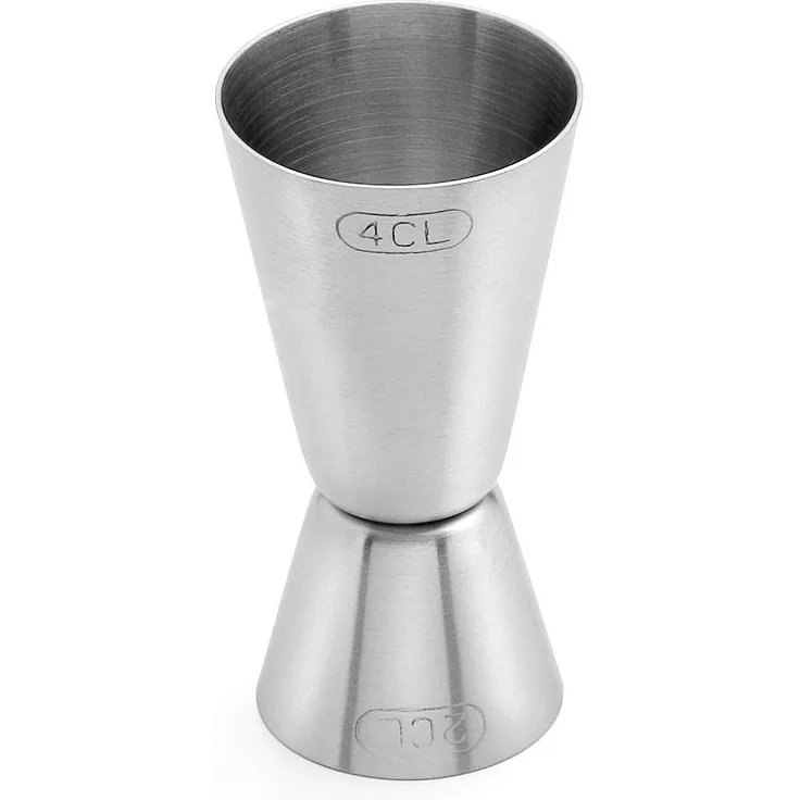Weis 16802 Cocktailmaß 2 cl und 4 cl, Edelstahl