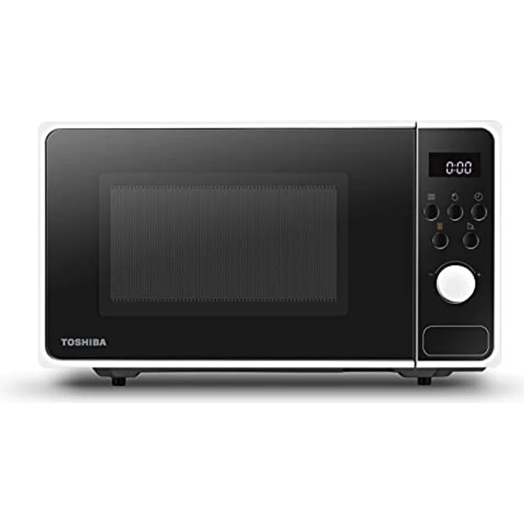 Toshiba MM2-AM23PFWH Mikrowelle, Standgerät, 800 Watt, 23 Liter Garraum, schwarz – Bild 1