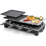 Rommelsbacher RCS 1350 Raclette Grill, Kunststoff, schwarz-Edelstahl