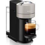Krups XN910B Nespresso Vertuo Next Kaffeekapselmaschine, 1,7 Liter Wassertank, Kapselerkennung durch Barcode, 6 Tassengrößen, Power-Off Funktion, aus 54 % recyceltem Kunststoff, Light Grey