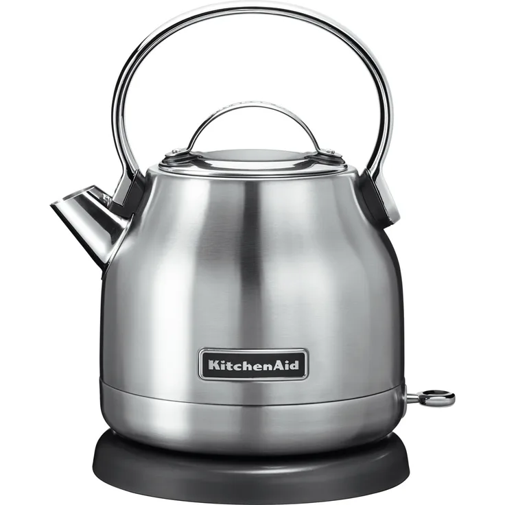 Kitchenaid 5KEK1222ESX Edelstahl-Wasserkocher, 2200W, 1,25 L, Retro-Optik, kabellos, silber, Serie: 5KEKL2221