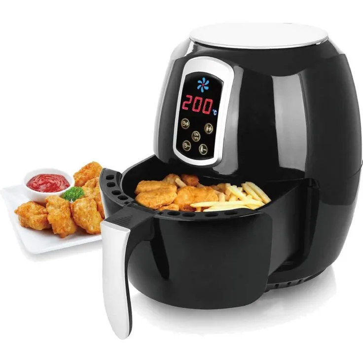 EPIQ 80000530 Air-Fryer Heißluft-Fritteuse, Digitales Display 3,6 Liter, 1400 W, schwarz