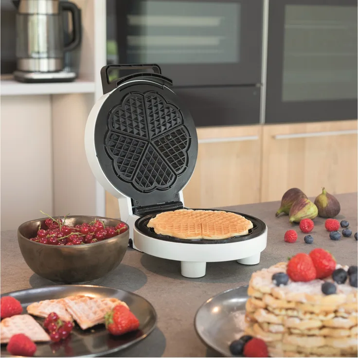 Waffeleisen TREBS 13100, 1000 W, Herzform