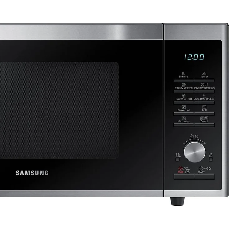 Samsung MC32J7055CT/EG Mikrowelle mit Grill und Heißluft, Standgerät, 32 Liter Garraum, 900 Watt, schwarz silber, Edelstahl  – Bild 5