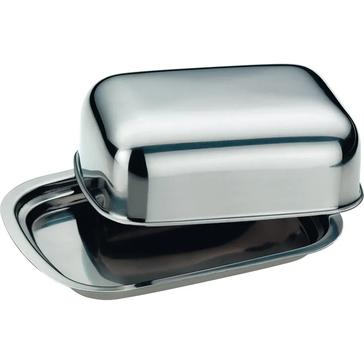 kela Butterdose Vision, Edelstahl, Silber, 19243, 15,5 x 11 x 5 cm