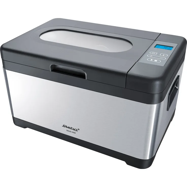 Steba 05.14.00 SV 2 Sous-Vide Garer, 10 Liter Fassungsvermögen, Stahl, Silber, 1200 Watt