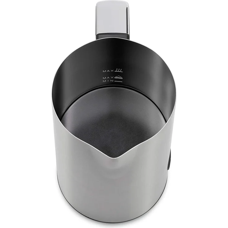 WMF Stelio elektrisch Milchaufschäumer (500 Watt, 150-250 ml, Antihaftbeschichtung, kabellos, für Milchschaum heiss und kalt, heiße Schokolade) cromargan matt-silber – Bild 4