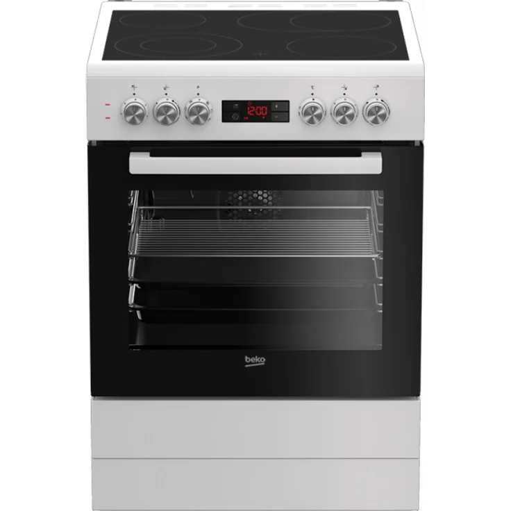 Beko FSM67320GWS, Herd, A, Standgerät, Betriebsart Ofen elektrisch, Anzahl Kochfelder 4, Volumen 72 l, Breite 70 cm – Bild 1