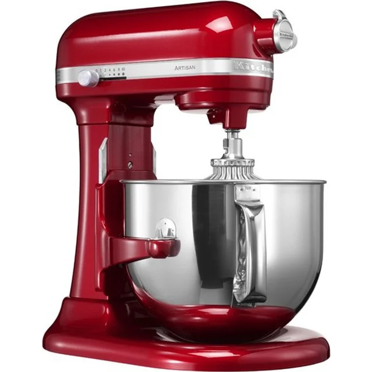 KitchenAid Artisan 5KSM7580XEER Küchenmaschine mit Direktantrieb, 500W, 6,9 L Edelstahlschüssel, empire rot, Serie: 5KSM7580X – Bild 3