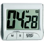 TFA Dostmann Digitaler Timer, 38.2021, Stoppuhr, klein und handlich, elektronisch, weiß