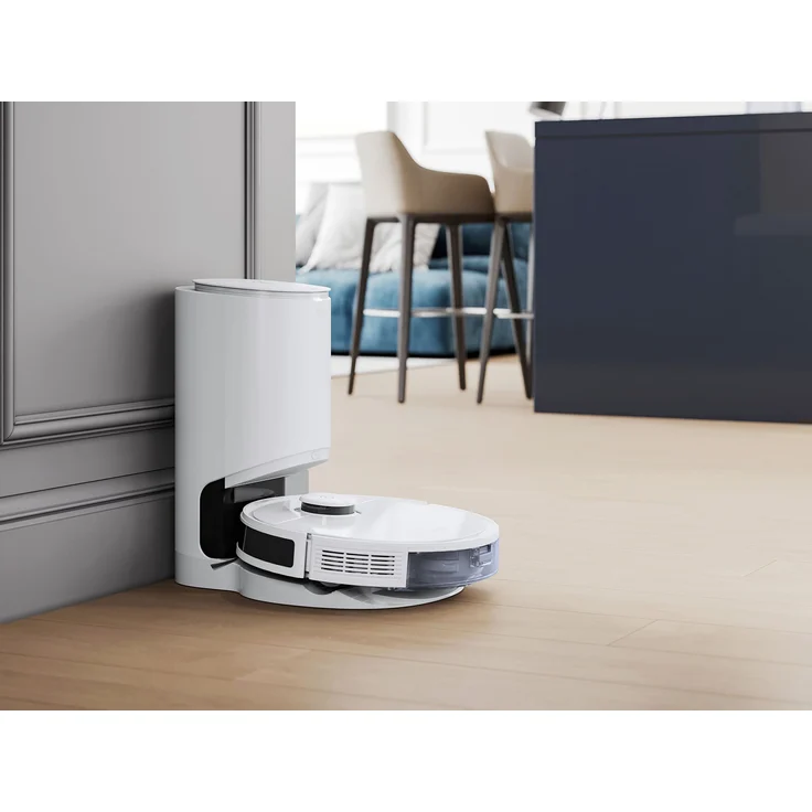 Ecovacs Deebot N8 Pro+ Saugroboter mit Wischfunktion und Absaugstation, TrueDetect 3D Technologie, 110 min Akkubetrieb, weiß – Bild 3