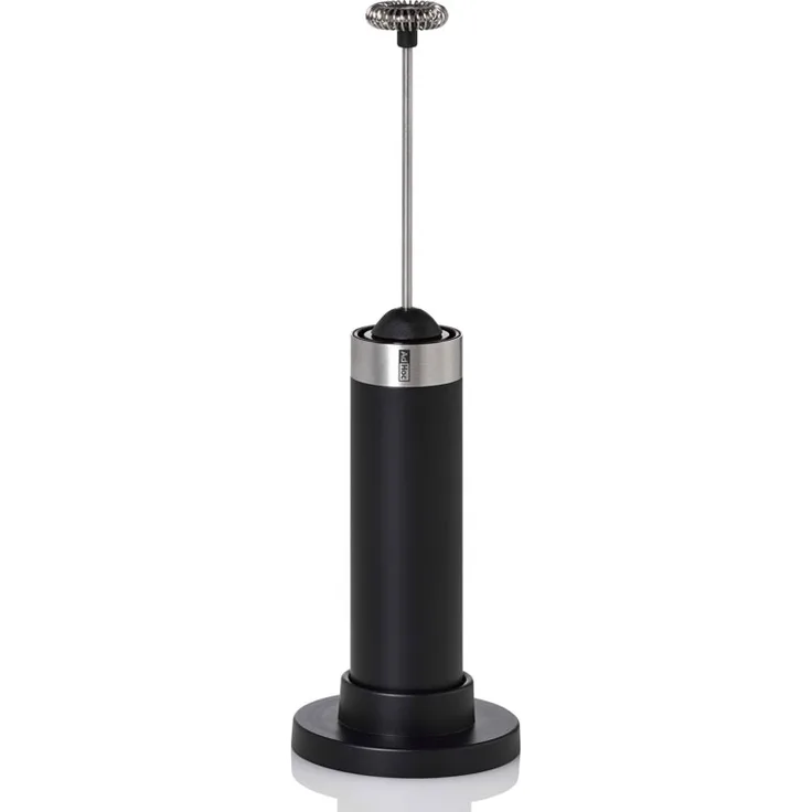 AdHoc MS14 Milch- und Saucenschäumer RAPID, Mehrfarbig (Schwarz-Silber)