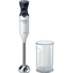 Bosch MS6CA2110 Stabmixer ErgoMixx Style, 650W, 2 Geschwindigkeiten und Turbo-Funktion, weiß, anthrazit