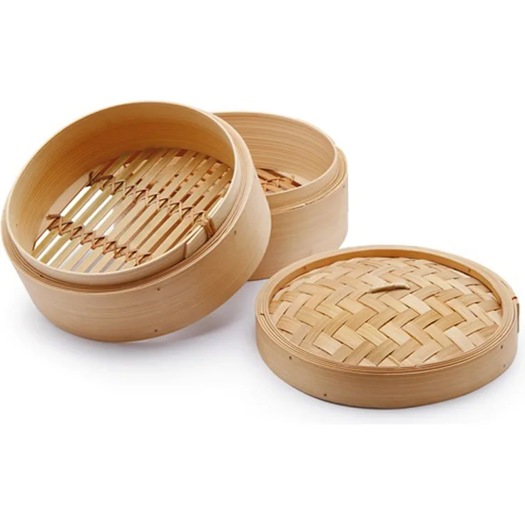 Chio Dampfkocher, Bambus, Beige, 20 cm, 3 Stück