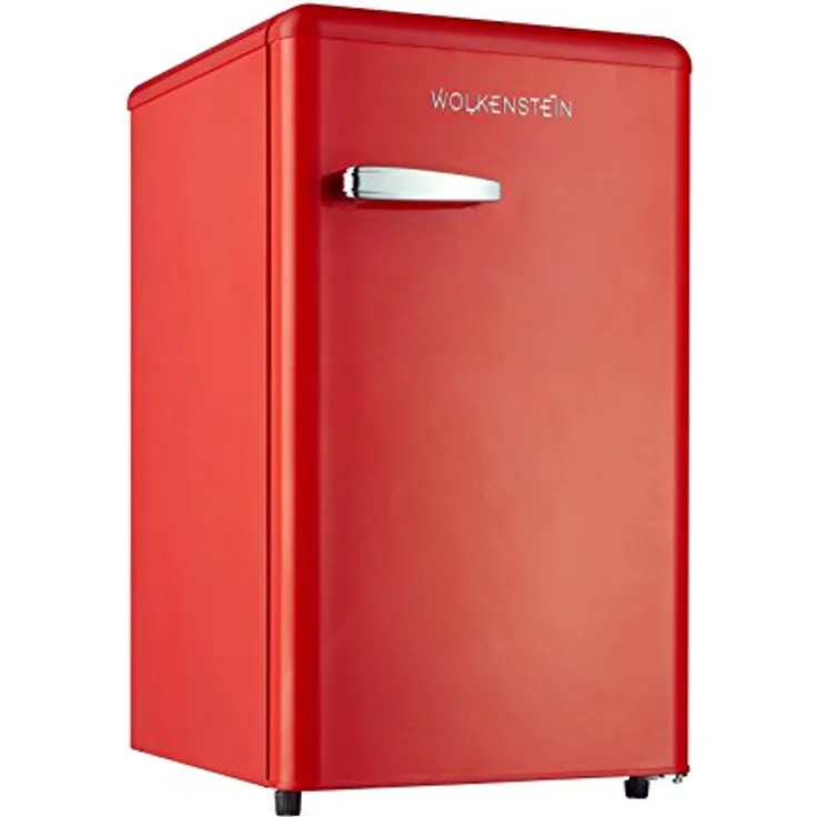 Wolkenstein KS95RT FR Kühlschrank, freistehend, rot, Energieklasse F