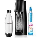SodaStream Easy schwarz Wassersprudler inkl. 1 PET-Flasche (Füllmenge: 1 Liter) und 1 CO2-Zylinder