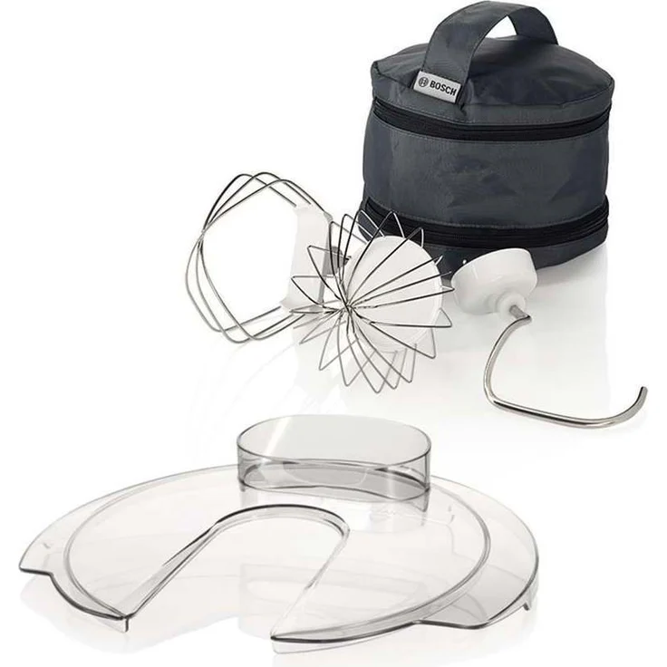 Bosch MUM54A00 StartLine Küchenmaschine, 900W, Edelstahl-Rührschüssel, 3,9 L, 7 Geschwindigkeiten, inkl. Patisserie-Set, grau, Serie: MUM5 – Bild 4