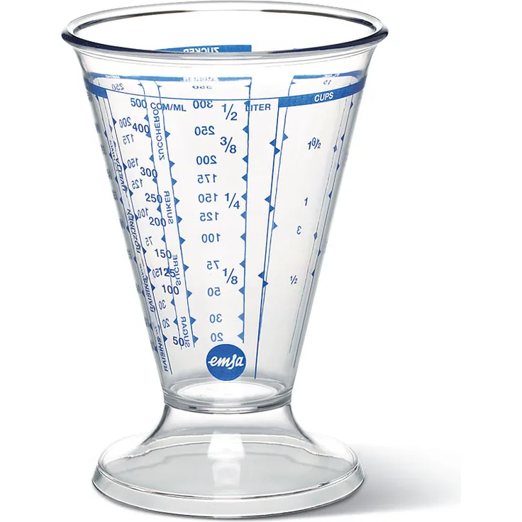 Emsa 2206050000 Messbecher, 0,5 Liter, Transparent, Superline