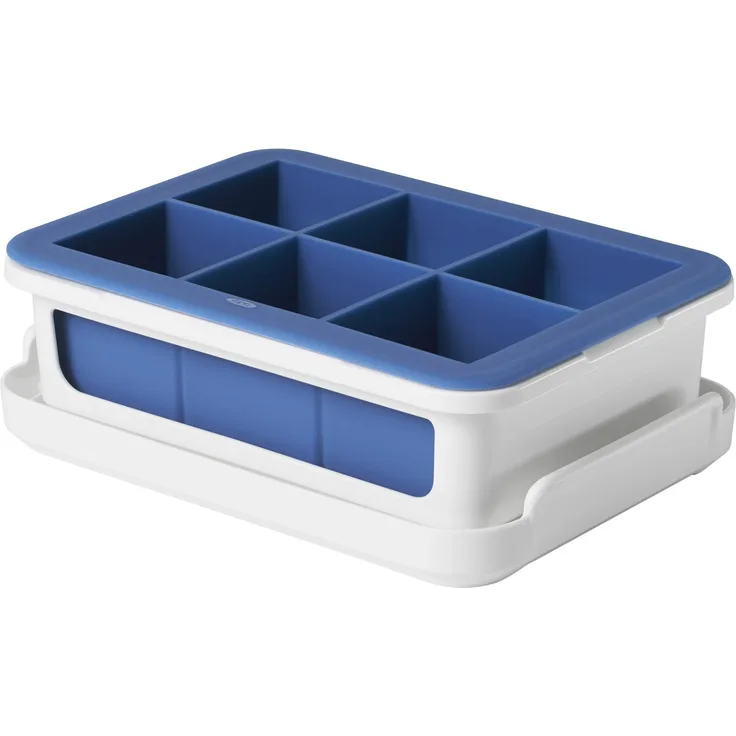 OXO Good Grips Silikon Eiswürfelform für extra große Eiswürfel