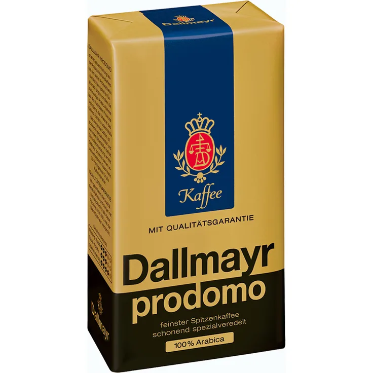 Dallmayr Prodomo, Gemahlener Kaffee, Filterkaffee, Röstkaffee, 100 % Arabica, 250 g