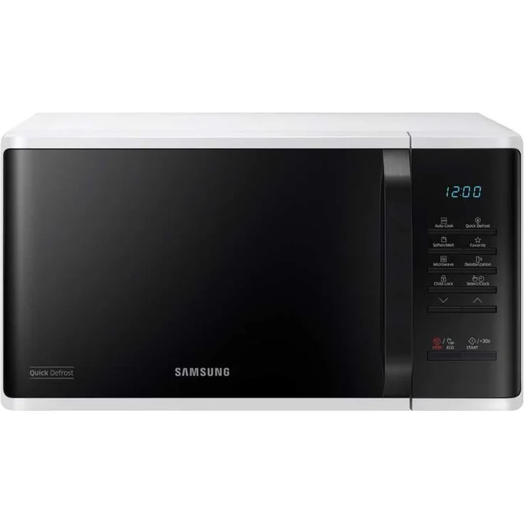 Samsung MS23K3513AW-EG Mikrowelle, Standgerät, 800 Watt, 23 Liter Garraum, 48,9 cm Breite, Quick Defrost, 29 Automatikprogramme, weiß – Bild 1