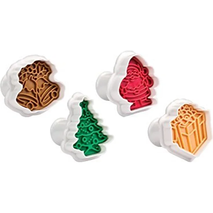 Tescoma Ausstecher mit Stempel DELÍCIA (Weihnachtsmotiven 4er Set)