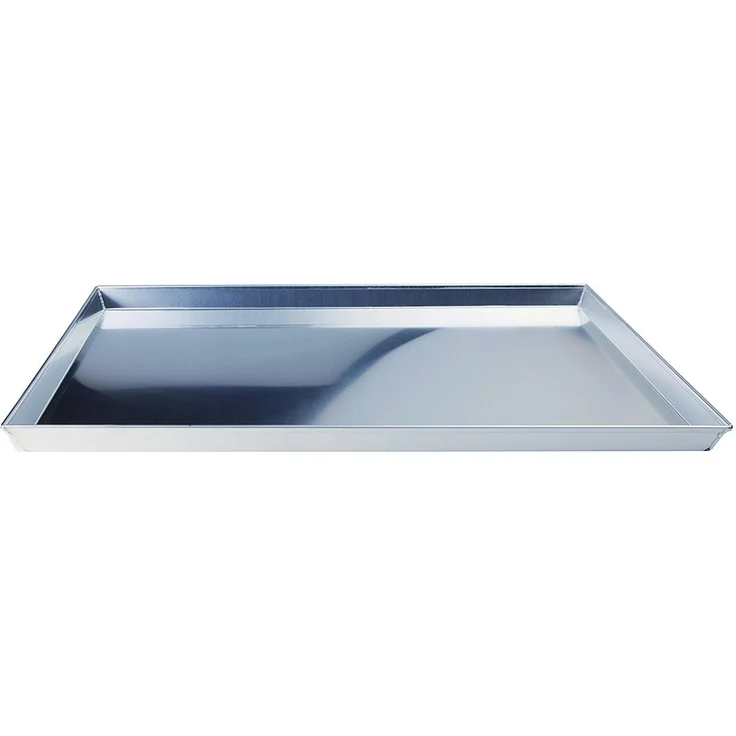Pentole Agnelli COAL49 - 340 Niedrige rechteckige Pfanne, Aluminium, Grau, 40 x 30 cm – Bild 1