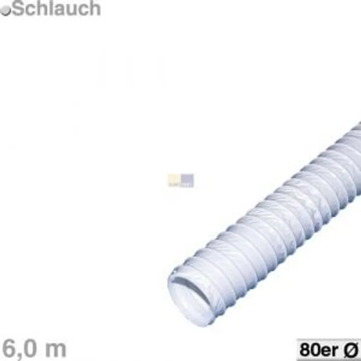 Abluftschlauch 80erR 6m PVC