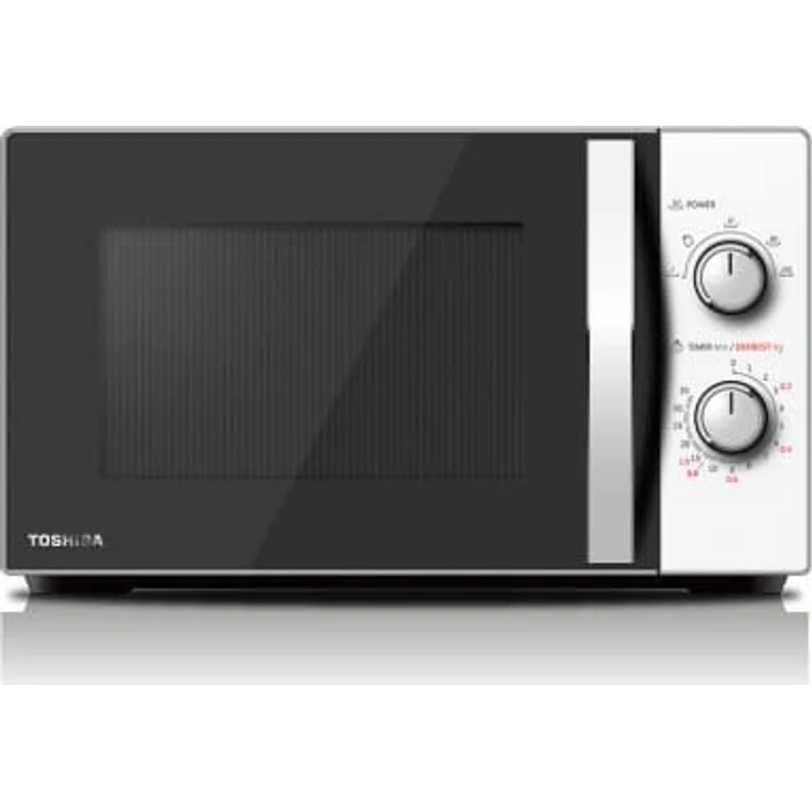 Toshiba MW-MG20P (WH) Mikrowelle mit Grill 800 W mit Crispy Grill 1000 W & Kombi-Kochfeld, 20 l