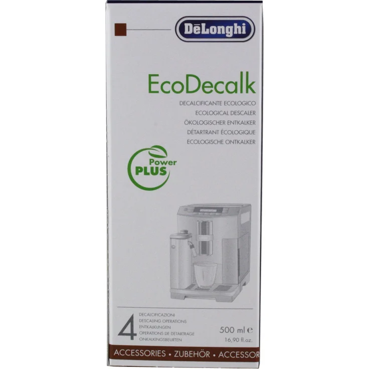 De'Longhi Original EcoDecalk DLSC500 Entkalker für Kaffeemaschinen & Kaffeevollautomaten, Universal Kalklöser für 5 Entkalkungsvorgänge, enthält nur natürliche Rohstoffe pflanzlichen Ursprungs, 500 ml – Bild 2