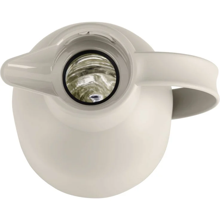 Emsa F4010400 Samba Isolierkanne (1 Liter, Quick Press Verschluss, 12h heiß, 24h kalt) puder-grau – Bild 3