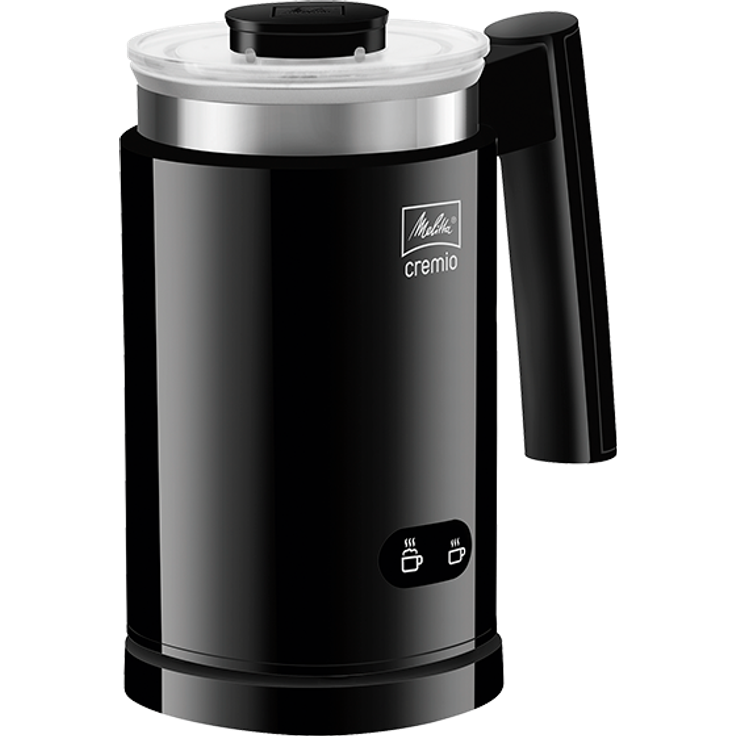 Melitta CREMIO 1014-02 Milchschäumer, 450W, 150ml Milchschaum, für kalte und warme Milch, antihaftbeschichteter Behälter, perfekter, feinporiger Milchschaum, schwarz – Bild 2