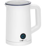 Clatronic MS 3693 Elektronik-Milchaufschäumer für Milchschaum in Sekundenschnelle, inkl. Deckel mit Spritzschutzfunktion, weiß