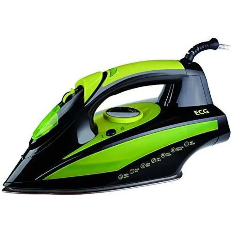 ECG NZ 280 automatische Abschaltung, 2600 W, anodisierte Bügelplatte, einstellbare Dampfleistung, Vertikaldampf, Dampfspitze, Wassertank-Kapazität 330 ml