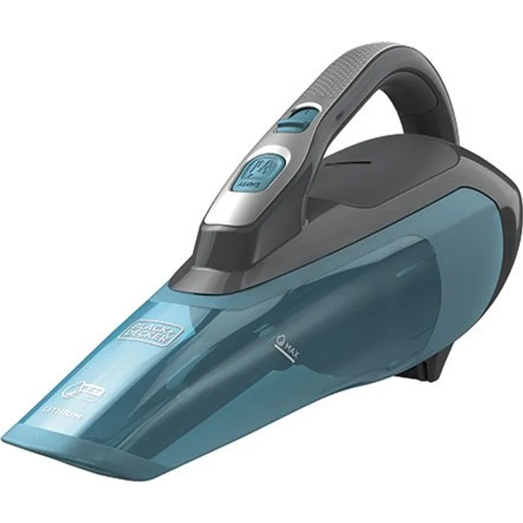 Black + Decker WDA320J-QW Akku Nass-Trocken-Sauger Dustbuster (10.8 V, 2.0Ah 2-in-1, beutellos, saugt Flüssigkeiten und Schmutzpartikel, abnehmbarer Schmutzfangbehälter, inkl. Wandhalterung)