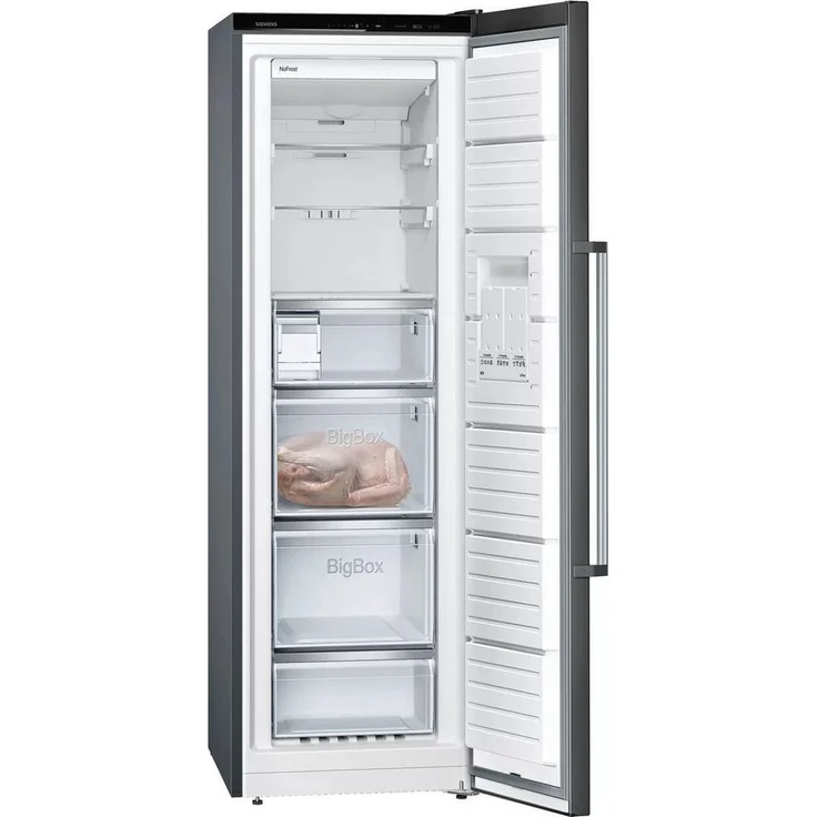 Siemens GS36NAXEP Gefrierschrank, freistehend, schwarz, NoFrost, LED, Breite 60 cm, Energieklasse E – Bild 2