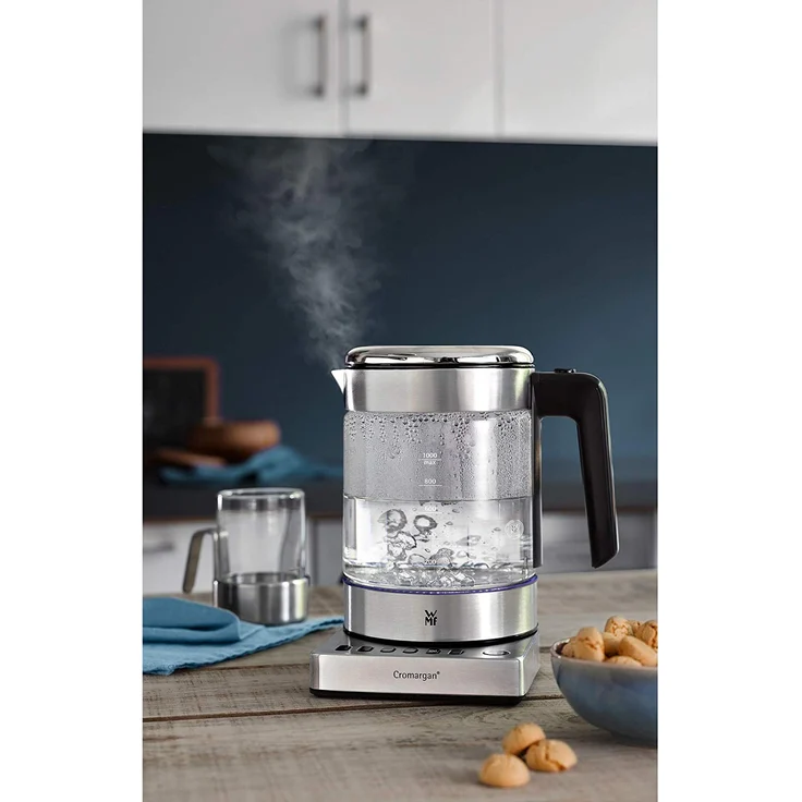 WMF Küchenminis 2 in 1 Vario Wasserkocher, mit Temperatureinstellung, 1,0l, 1900 W, Teekocher Glas mit Teebeutelhalter und Sieb – Bild 8