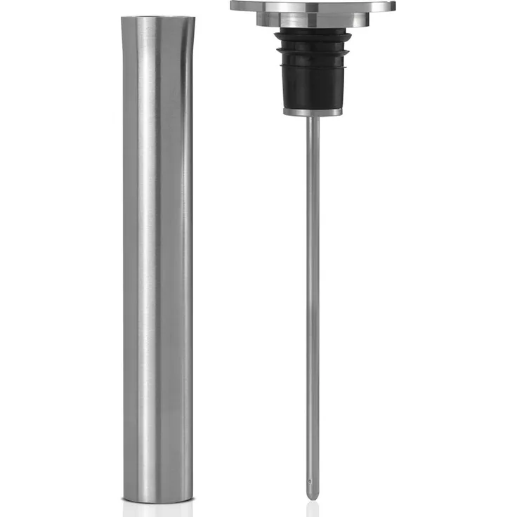 Stopper met wijnthermometer H 150mm AdHoc FV43
