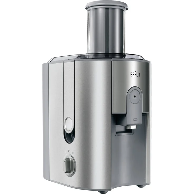 Braun J700 Multiquick 7 Entsafter | Hochleistungs-Entsafter-System | Großer Einfüllschacht (75 mm) | Innovatives Anti-Tropf-System | Kraftvoller 1.000 Watt Motor | silber – Bild 3