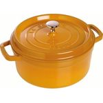 Staub Cocotte, rund, Induktionsgeeignet, Gusseisen, Senfgelb, 20 cm, 1 Einheiten