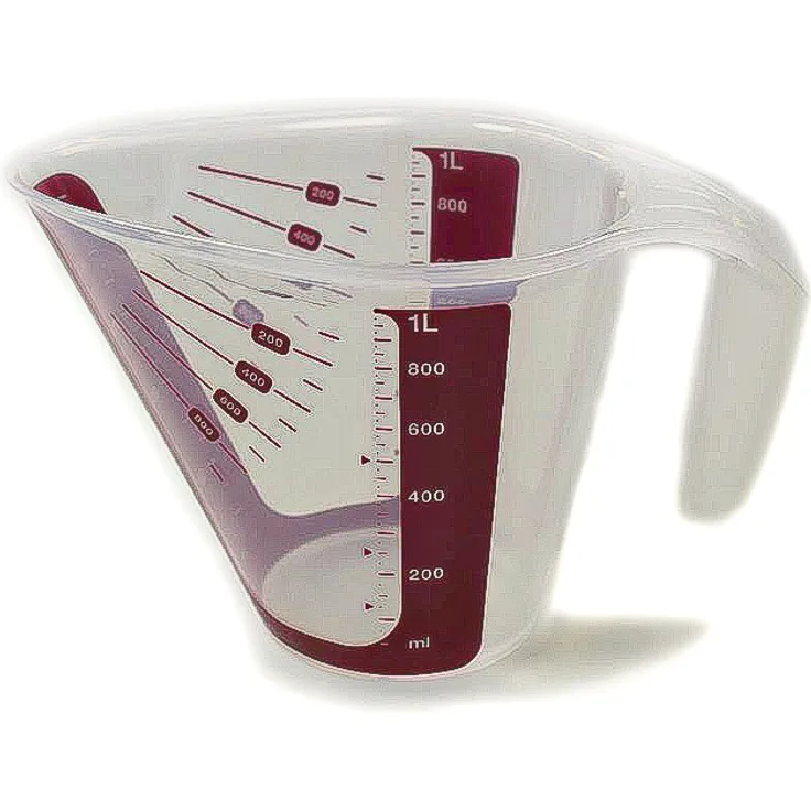 Tupperware Backen Messgenau 1,0 L erdbeerrot Messbecher Backen Messfix CombiPlus