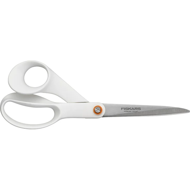 Fiskars Universalschere, Gesamtlänge: 21 cm, Qualitätsstahl-Kunststoff, Functional Form, Weiß, 1020412 – Bild 1