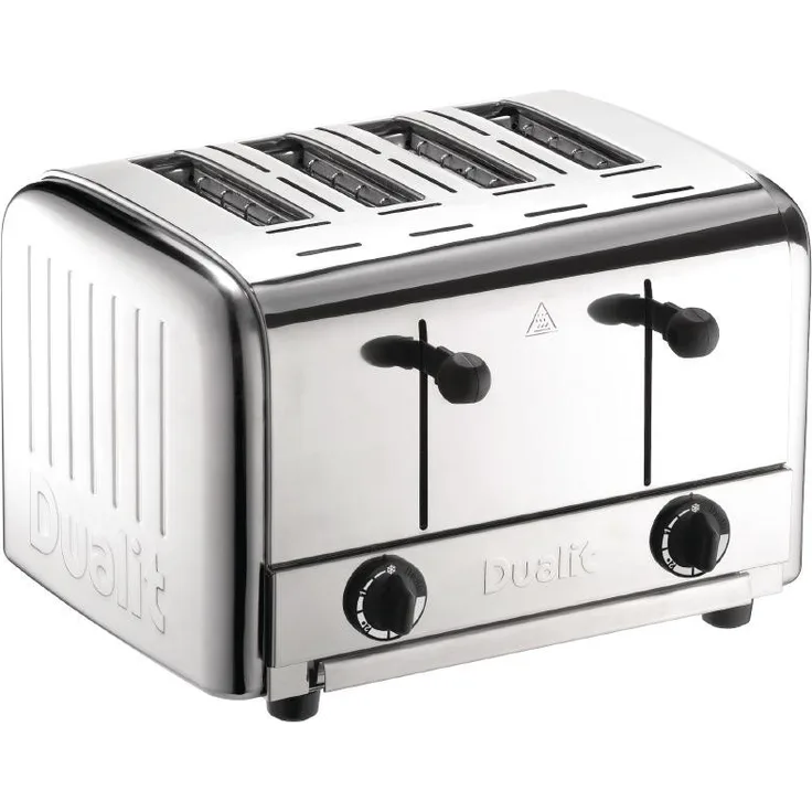 Gastronoble Dualit Cateringtoaster 49900, Edelstahl, 4 Schlitze, Edelstahl