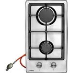 Phönix Domino-ST Gaskochfeld Edelstahl Gaskocher 2 flammig Kochfeld Autark Propan- Edrgas