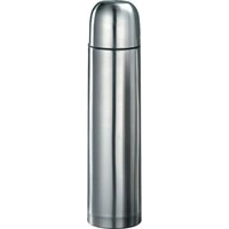 Isolierflasche Thermoskanne Thermokanne Flasche 1,0 ,L Hhe 31,5 cm 8,3 cm mattierter Edelstahl