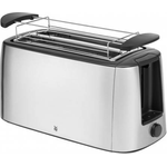 WMF Bueno Pro Toaster Langschlitz, 4er Toaser-Doppelschlitz, für 4 Toast- oder 2 Brotscheiben, XXL-Toast, Aufknusper-Funktion, 6 Bräunungsstufen, Brötchenaufsatz, edelstahl matt