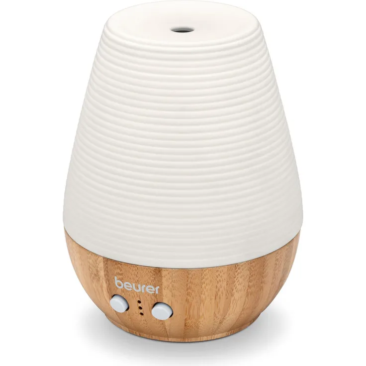 Beurer LA 40 Aroma Diffuser, Duft-Vernebler mit Ultraschall-Zerstäubung, mit Wellnesslicht und Farbwechsel, aus Holz