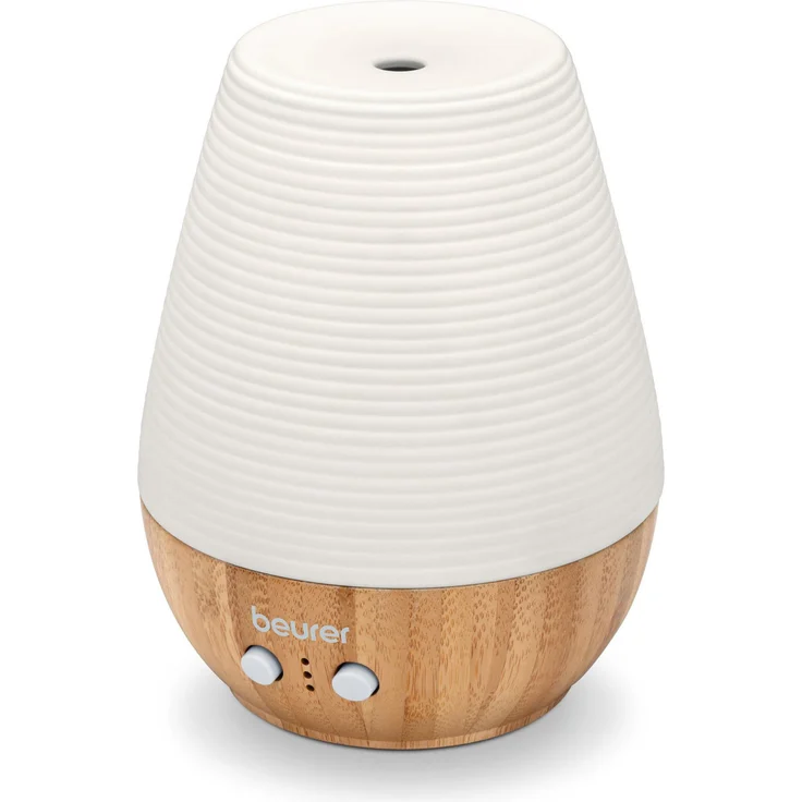 Beurer LA 40 Aroma Diffuser, Duft-Vernebler mit Ultraschall-Zerstäubung, mit Wellnesslicht und Farbwechsel, aus Holz – Bild 1