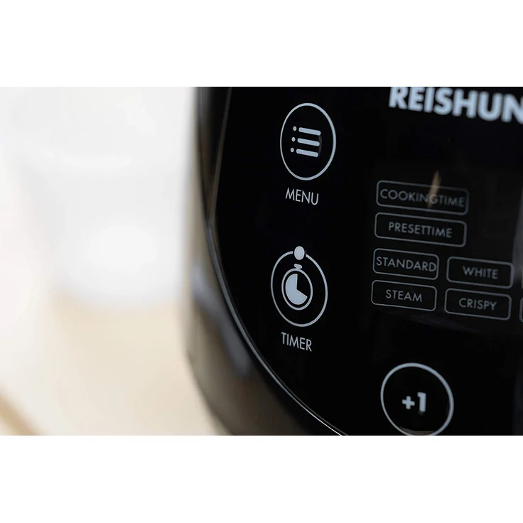 Reishunger Digitaler Mini Reiskocher 542-MDRK-B, 350W, 0,6L Fassungsvermögen, Innentopf mit Keramikbeschichtung  – Bild 4